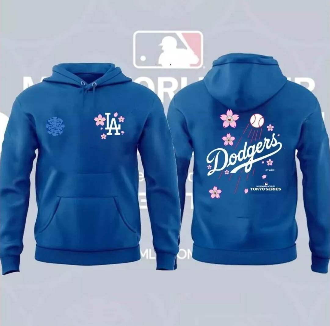 Men Los Angeles Dodgers blue MLB 2025 Hoodie style 2